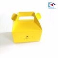 Wholesale food grade art paper cake packaging box with handle